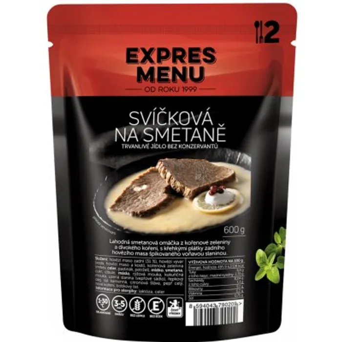 Expres Menu Svíčková na smetaně 600 g (2 porce)